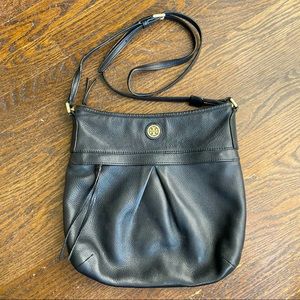 Tory Burch Black Leather Crossbody Purse